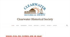 Desktop Screenshot of clearwaterhistoricalsociety.org